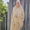 Dark Nude Sleeveless Jilbabs