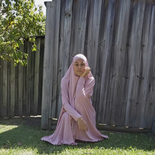Dusty Pink Sleeved Jilbabs