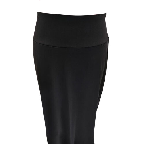 Black Premium Jilbab Maxi Skirts Front View_1