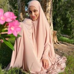 Dusty Nude Maxi Prayer Jilbab