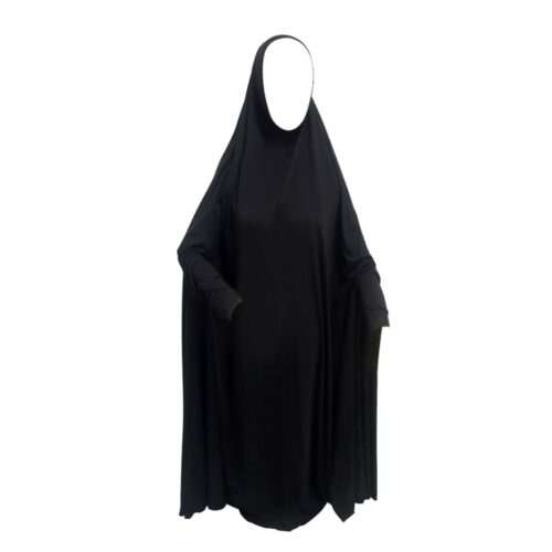 Ultra Lightweight Jersey Black Maxi Prayer Jilbabs
