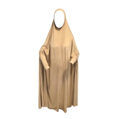 Ultra Lightweight Jersey Dark Nude Maxi Prayer Jilbabs
