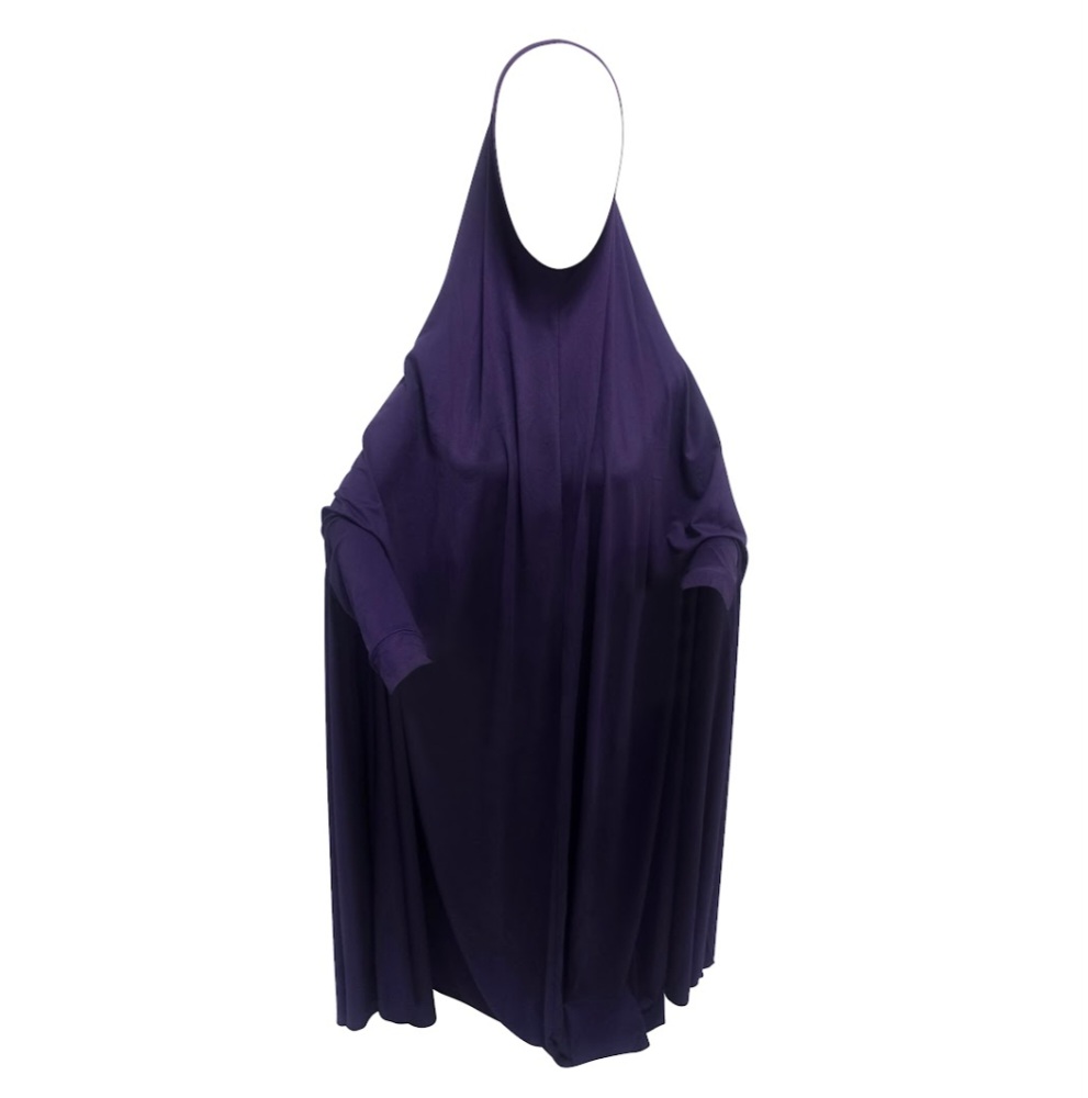Ultra Lightweight Jersey Dark Purple Maxi Prayer Jilbabs