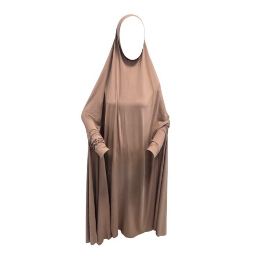 Ultra Lightweight Jersey Mocha Maxi Prayer Jilbabs