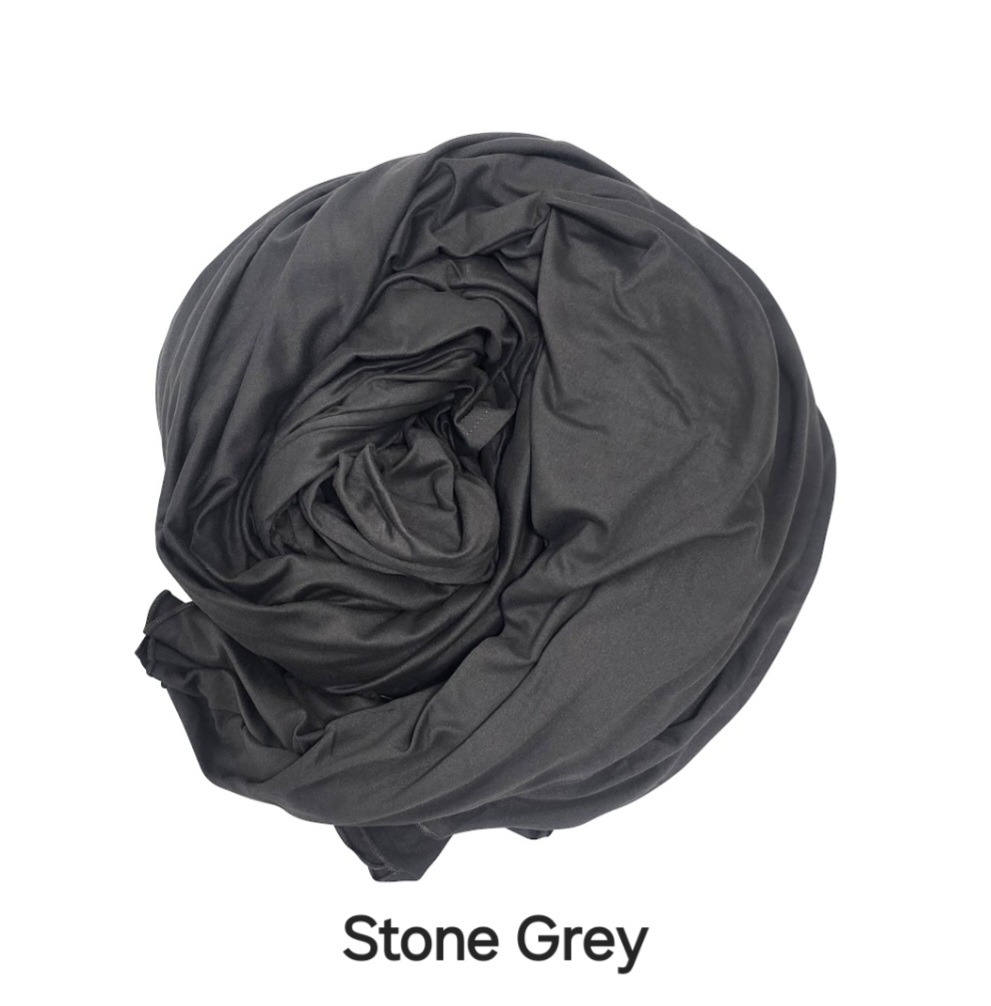 Ultra Lightweight Jersey Stone Grey Maxi Prayer Jilbabs Thumbnail